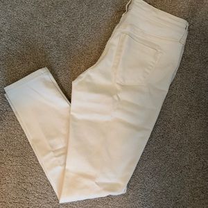Winter White Mid-Rise Skinny  Jean